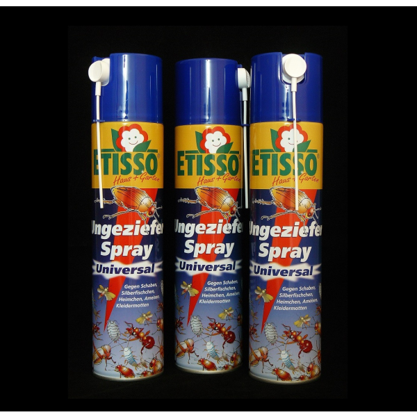 3 x Etisso Ungeziefer Spray Universal 400 ml