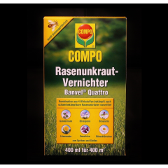 3 x Compo Rasenunkraut-Vernichter Banvel Quattro 400 ml