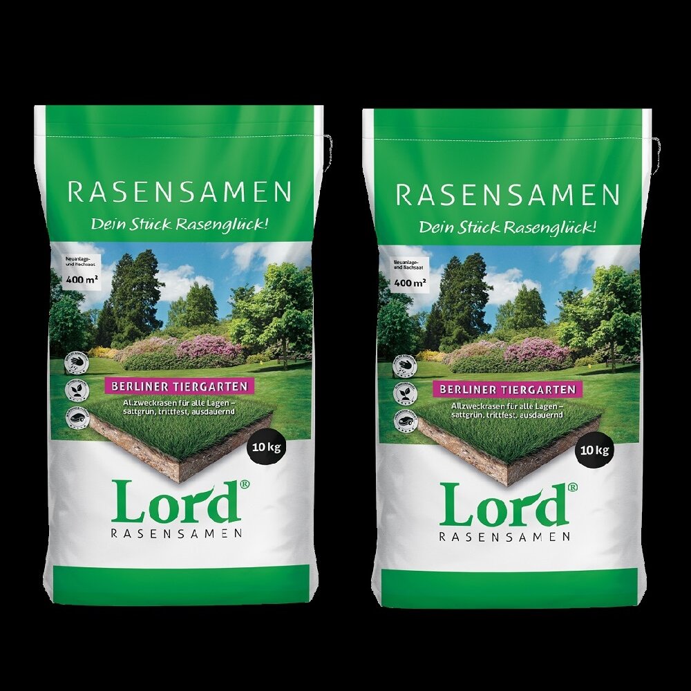 2 x Lord Rasensamen Berliner Tiergarten 10 kg, 77,50
