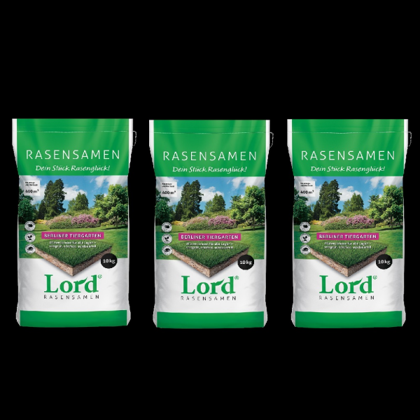 3 x Lord Rasensamen Berliner Tiergarten 10 kg