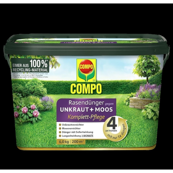 Compo Rasend&uuml;nger gegen Unkraut + Moos 6 kg Nachfolger Floranid