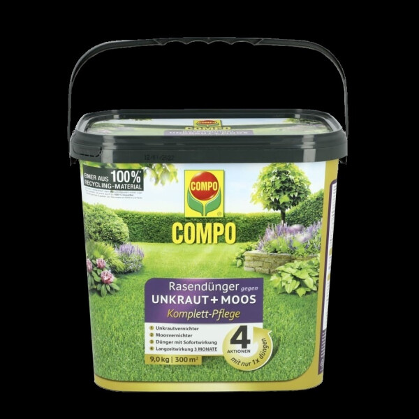 Compo Floranid Rasendünger gegen Unkraut + Moos 9 kg