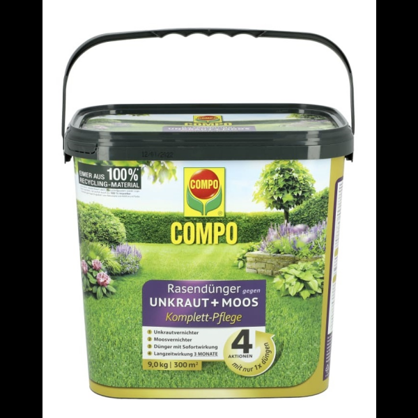 Compo Rasendnger gegen Unkraut + Moos 9 kg Nachfolger Floranid, 65,95