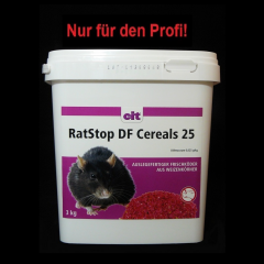 RatStop DF CEREALS 25 Difenacoum 3 kg | Rattengift