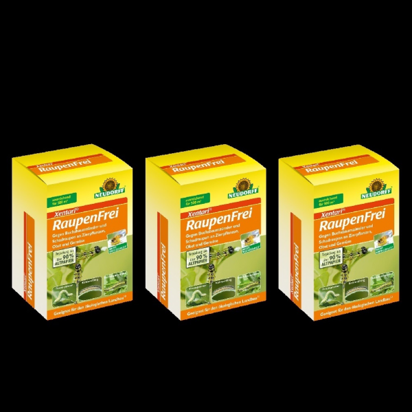 3 x Neudorff Raupenfrei Xentari 25 g