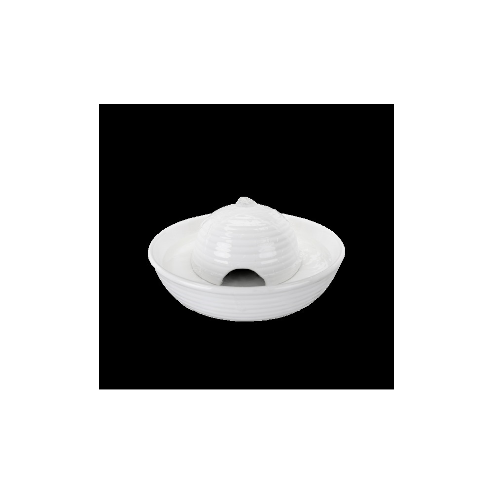 Trixie Trinkbrunnen Vital Flow Mini, Keramik 0,8 l/ø 24 × 10 cm, weiß