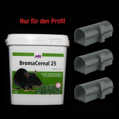 SET BromaCereal 25 Bromadiolon 3 kg + 3...