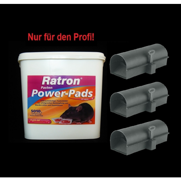 SET Ratron Pasten Power-Pads 29 ppm 5010 g + 3 K&ouml;derstationen BlocBox Alpha