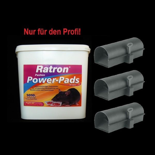 SET Ratron Pasten Power-Pads 29 ppm 5010 g + 3 K&ouml;derstationen BlocBox Alpha