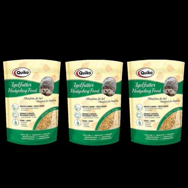 3 x Quiko Igelfutter 600 g