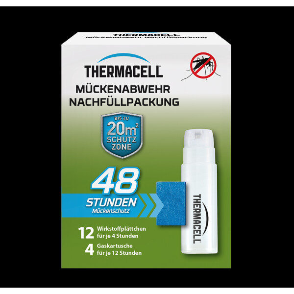 Thermacell Nachfüllpack Gas Wirkstoffplättchen Mückenschutz 48h Mückenabwehr 
