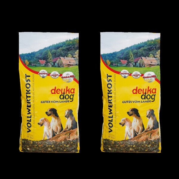 2 x deuka dog Vollwertkost 15 kg