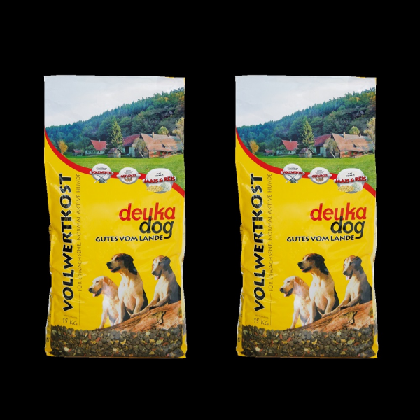 2 x deuka dog Vollwertkost 15 kg