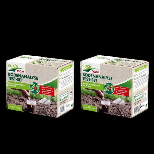2 x Cuxin Bodenanalyse Test-Set, 3er Set
