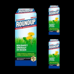 3 x Roundup RASEN-Unkrautfrei 500 ml Konzentrat