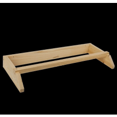 Holzsitzstange zur Wandmontage, Länge 50 cm