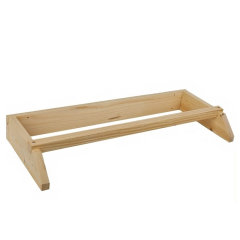Holzsitzstange zur Wandmontage, L&auml;nge 30 cm