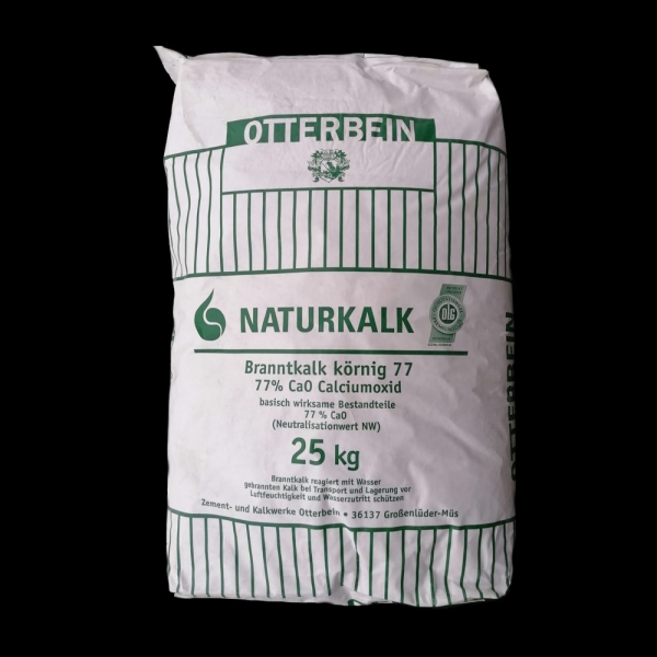 Otterbein Naturkalk Branntkalk körnig 77 25 kg