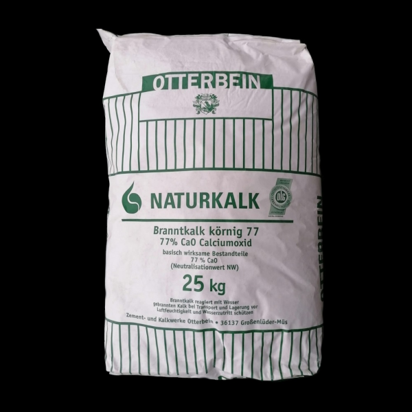 Otterbein Naturkalk Branntkalk k&ouml;rnig 77 25 kg