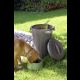 Kerbl Futtertonne Tom 46 Liter 16 kg grau/silber