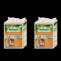 2 x Anibest Naturholz-KLEINTIERSTREU 60 L