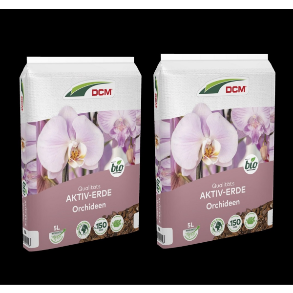 2 x Cuxin DCM Aktiv-Erde Orchideen 5 L Orchideenerde