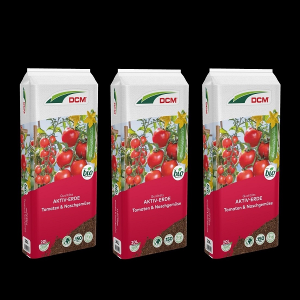 3 x Cuxin DCM Aktiv-Erde Tomaten & Naschgemüse 20 L