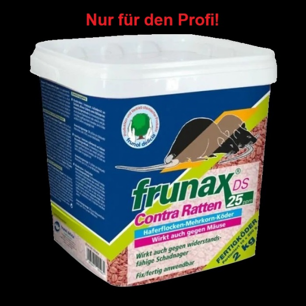 frunax DS Rattenfertigköder 2 kg (10 x 200 g) 25ppm Eimer, 34,95 €