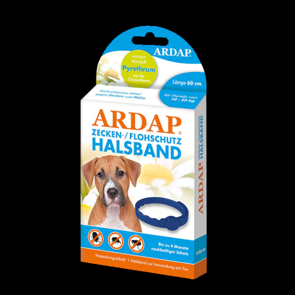 Ardap Zecken- und Flohhalsband mittelgro&szlig;e Hunde 10-25 kg