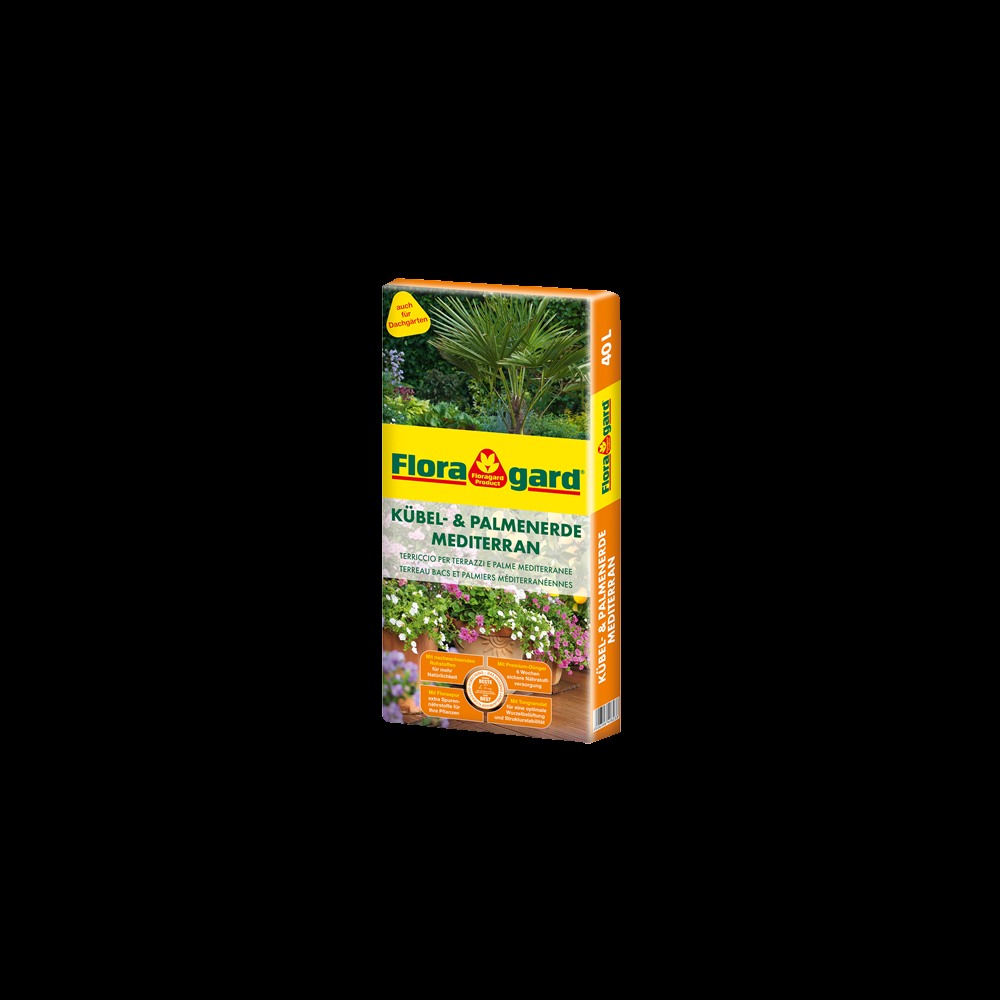 Floragard Kübel & Palmenerde mediterran 40 L Kübelpflanzenerde, 15,51