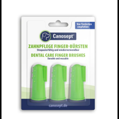 Canosept Zahnpflege Finger-BÜRSTEN für Hunde 3...