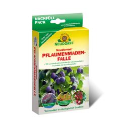 SET Neudorff Neudomon PflaumenmadenFalle KOMPLETT-SET + 2 Nachfüllpacks