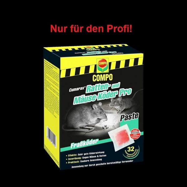 Compo Cumarax Ratten- und Mäuse-Köder Pro | Rattengift