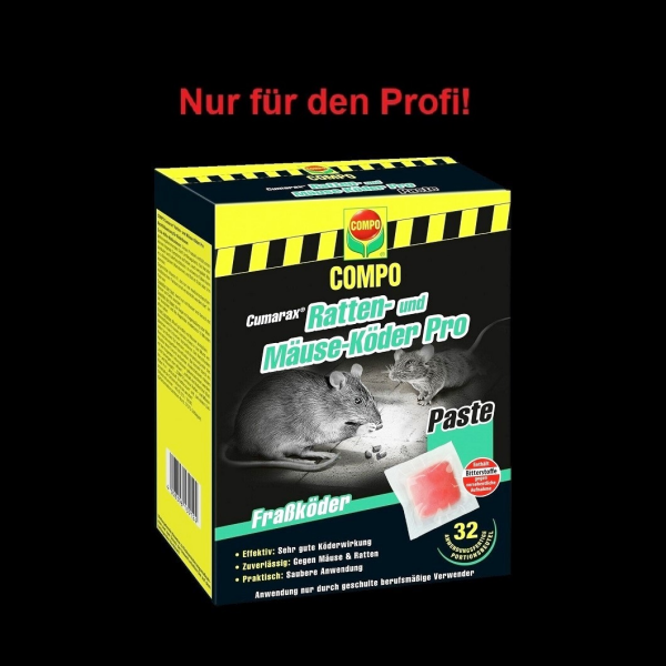 Compo Cumarax Ratten- und M&auml;use-K&ouml;der Pro | Rattengift