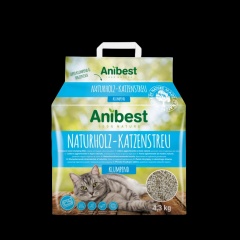 Anibest Naturholz-Katzenstreu klumpend