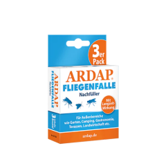 SET Ardap Fliegenfalle 1 St&uuml;ck + Ardap Fliegenfalle Nachf&uuml;ller 3 Beutel