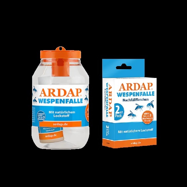 SET Ardap Wespenfalle 125 ml + Ardap Wespenfalle NACHF&Uuml;LLER 2 x 125 ml