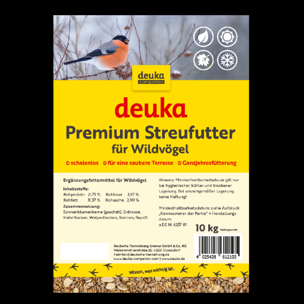deuka Premium Streufutter für Wildvögel