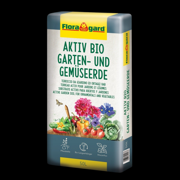 Floragard Aktiv Bio Garten- und Gemüseerde 50 L