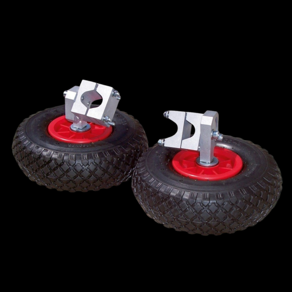 Kerbl Stützräder für Schubkarre, paarweise, Vollgummi