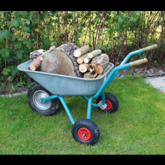 Kerbl Stützräder für Schubkarre, paarweise, Vollgummi