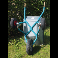 Kerbl Stützräder für Schubkarre, paarweise, Vollgummi