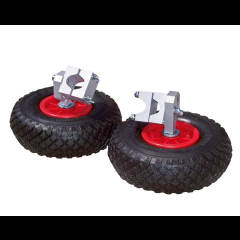 Kerbl Stützräder für Schubkarre, paarweise, Vollgummi