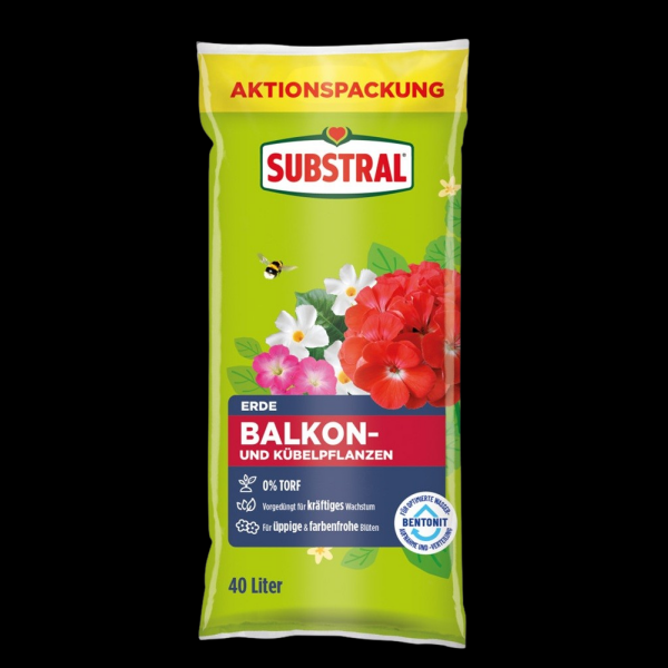 Substral Erde Balkon- und Kübelpflanzen 40 L