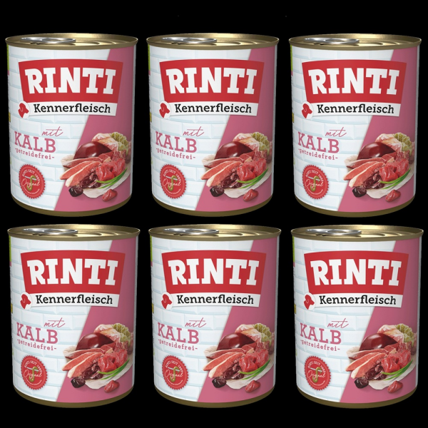 6 x Rinti Kennerfleisch mit KALB 800 g