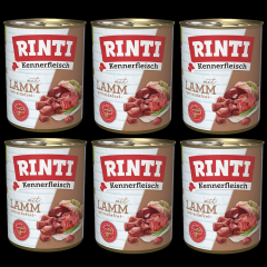 6 x Rinti Kennerfleisch mit LAMM 800 g