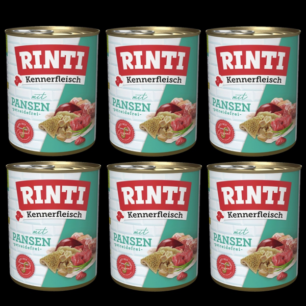 6 x Rinti Kennerfleisch mit PANSEN 800 g