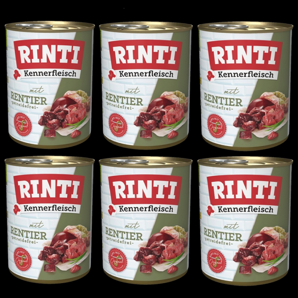 6 x Rinti Kennerfleisch mit RENTIER 800 g
