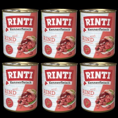 6 x Rinti Kennerfleisch mit RIND 800 g