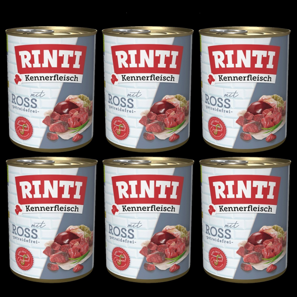 6 x Rinti Kennerfleisch mit ROSS 800 g